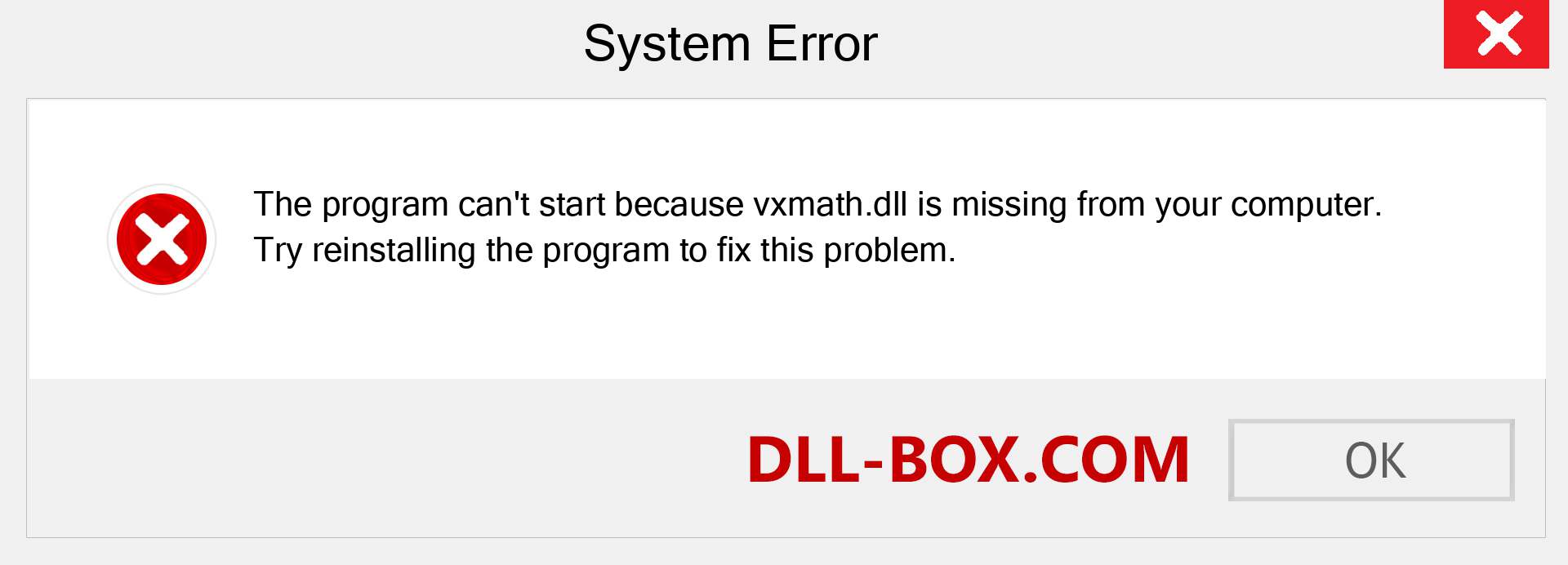  vxmath.dll file is missing?. Download for Windows 7, 8, 10 - Fix  vxmath dll Missing Error on Windows, photos, images